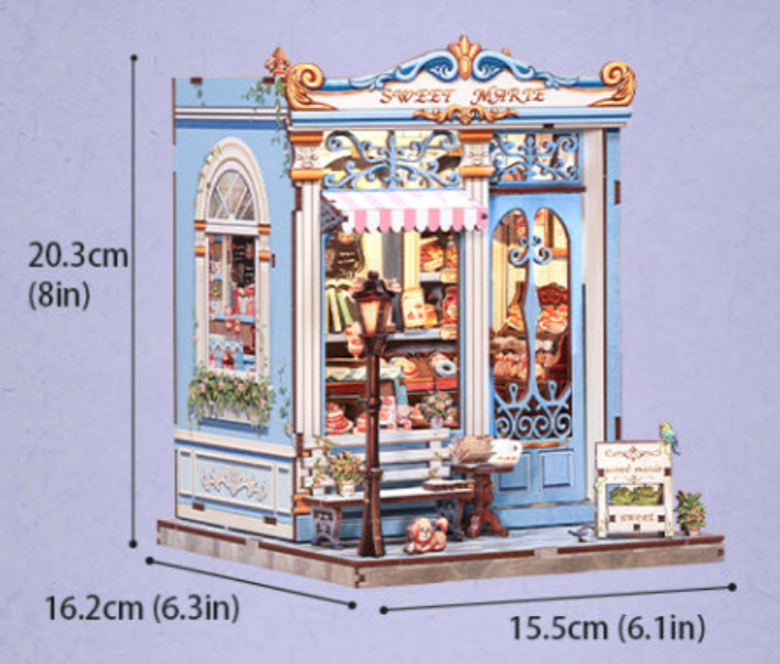 DIY Miniature Book Nook Kit – Sweet Shop
