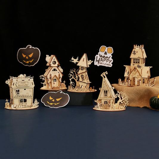 Halloween DIY Wooden House Puzzle 🎃🏠