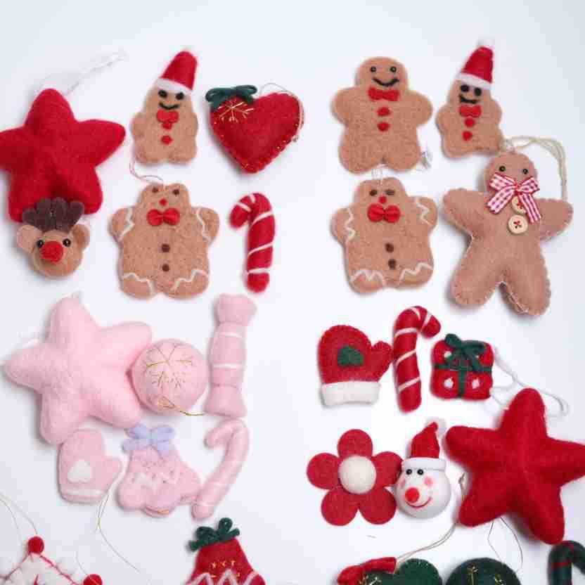 Christmas DIY Felt Craft Kit Tree Decorative Doll Accessories Atmosphere Decoration Set