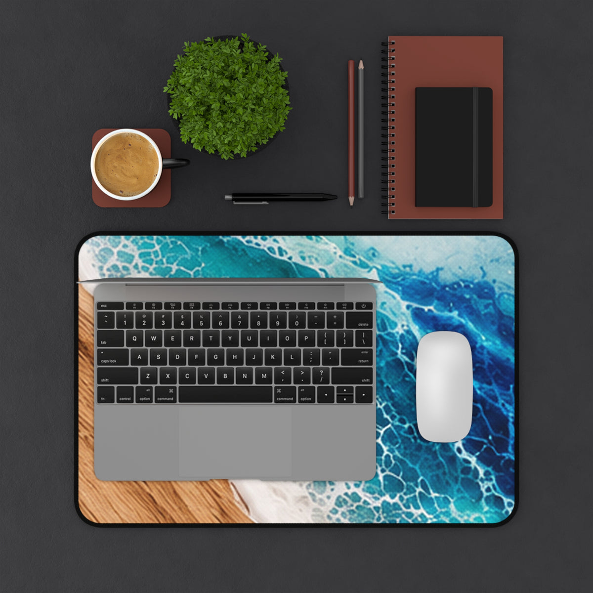 Beach Waves Desk Mat