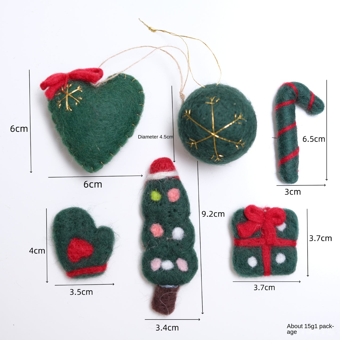 Christmas DIY Felt Craft Kit Tree Decorative Doll Accessories Atmosphere Decoration Set