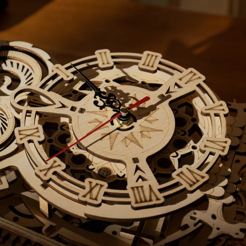 Robotime Rokr 3D Model Wooden Owl Clock - 161 pcs