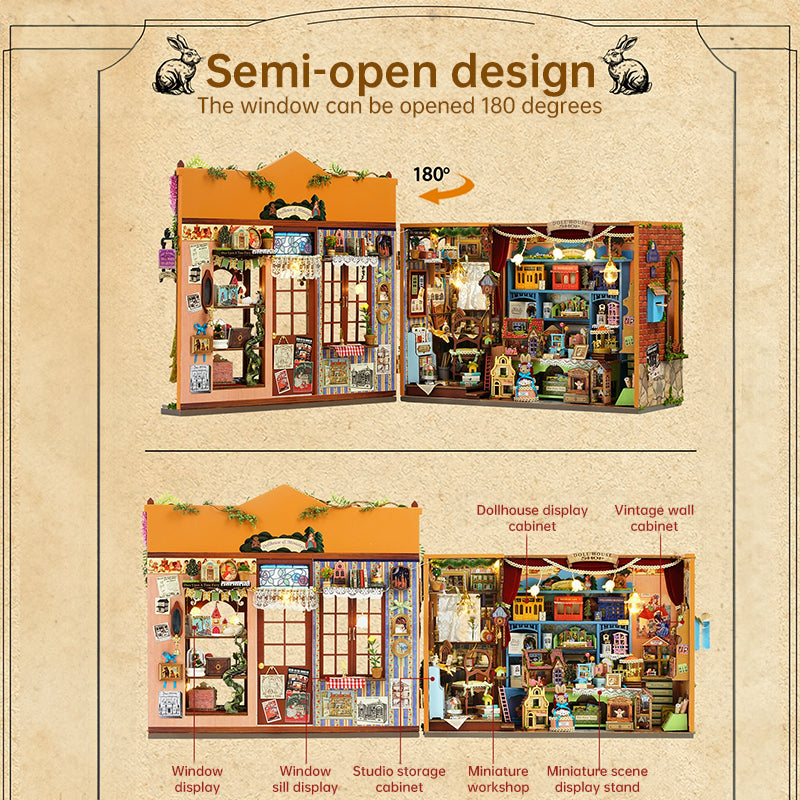 Fairy-Tale Wonderhouse - A charming DIY miniature house & book nook kit