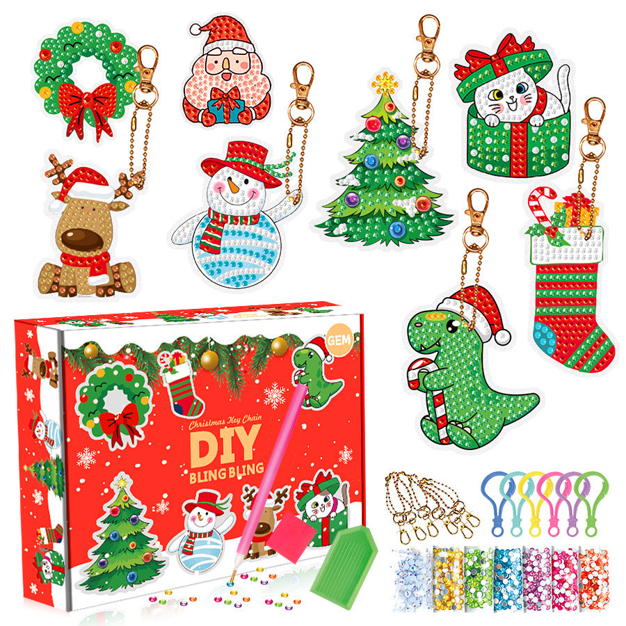 Christmas Keychain & Ornament Diamond Painting Kits