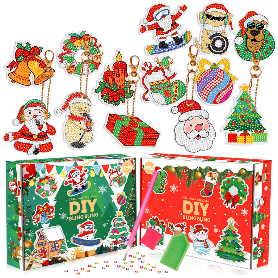 Christmas Keychain & Ornament Diamond Painting Kits