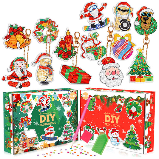 Christmas Keychain & Ornament Diamond Painting Kits
