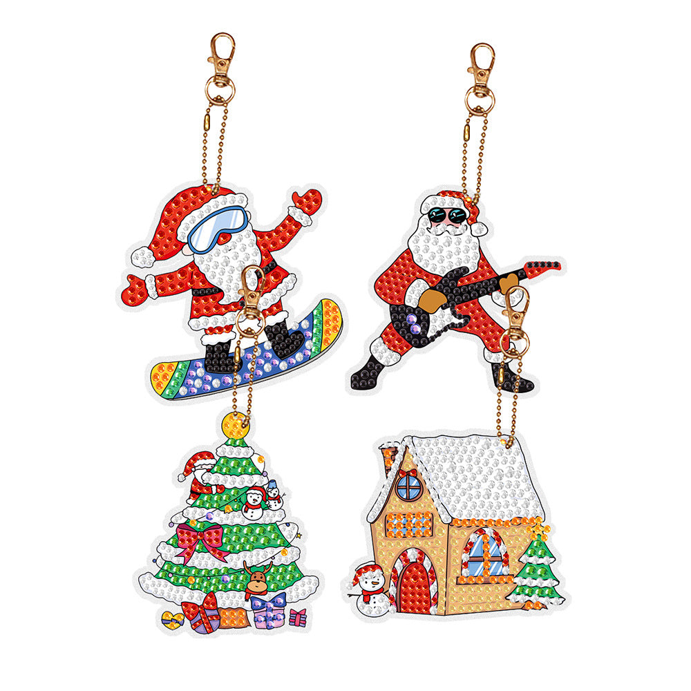 Christmas Keychain & Ornament Diamond Painting Kits