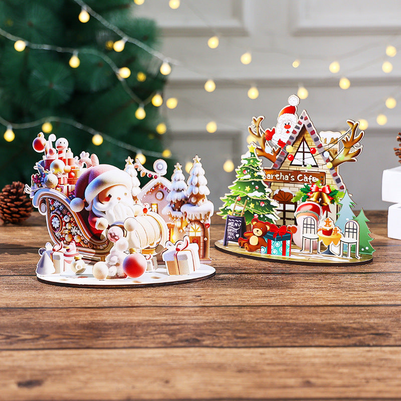 Christmas Wooden 3D Puzzle Ornament
