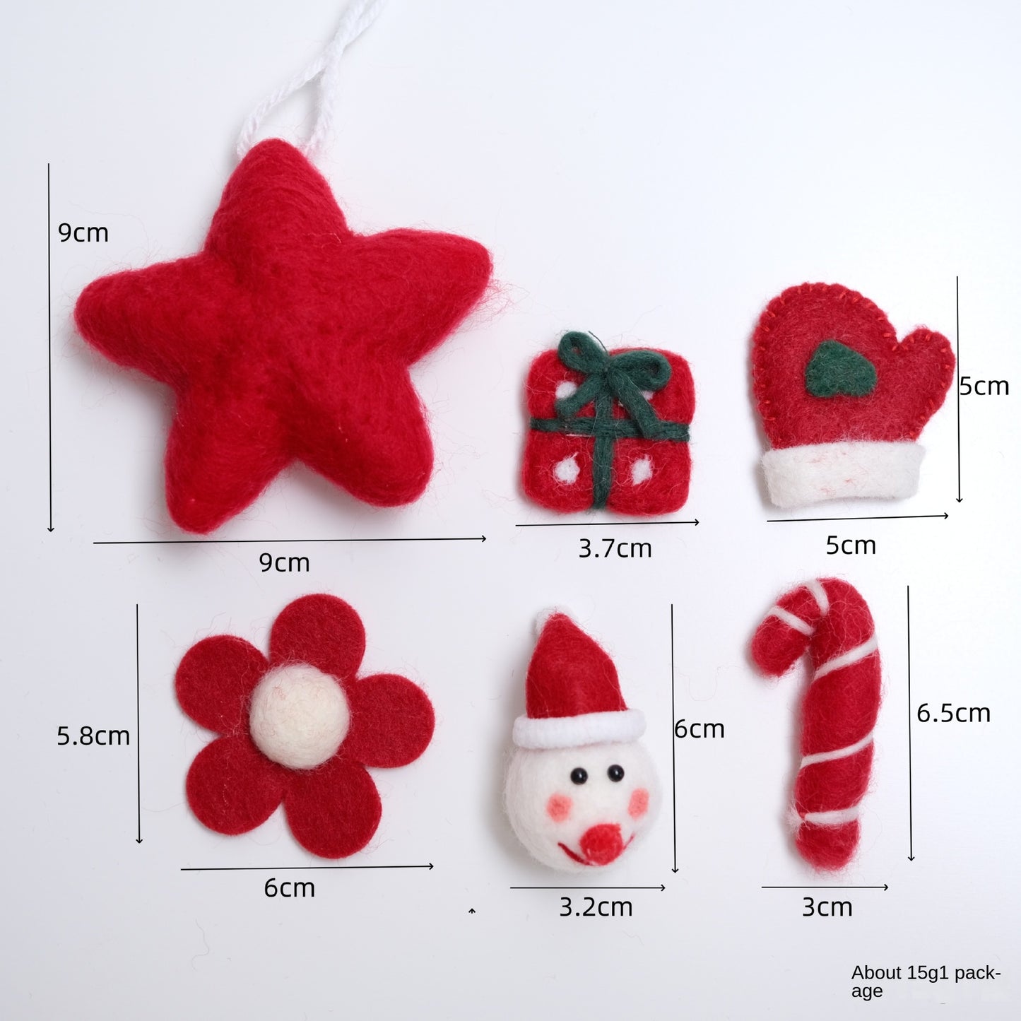 Christmas DIY Felt Craft Kit Tree Decorative Doll Accessories Atmosphere Decoration Set