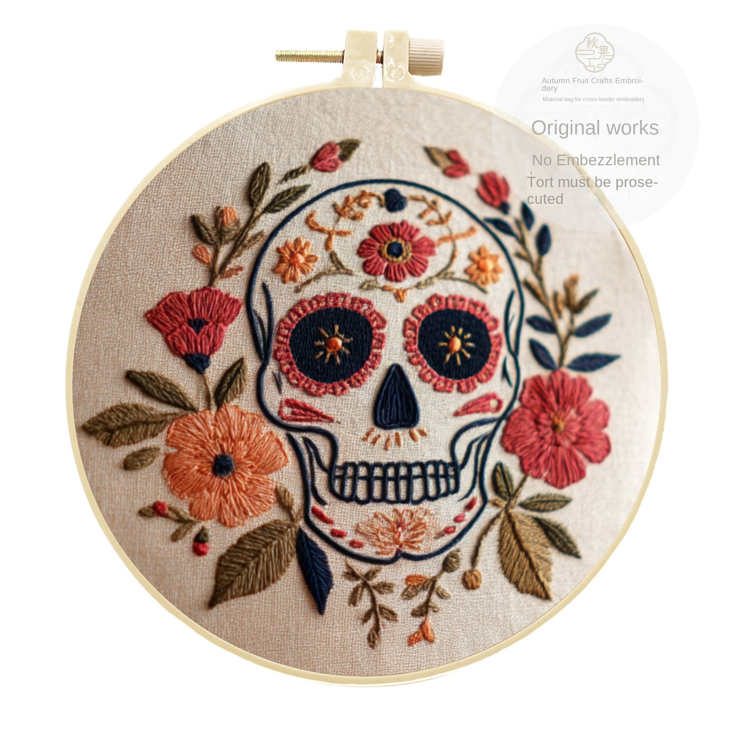 Cross-border Halloween Hanging Ornament Hand Embroidery DIY Kit Beginner Friendly Simple DIY with English Instructions Easter