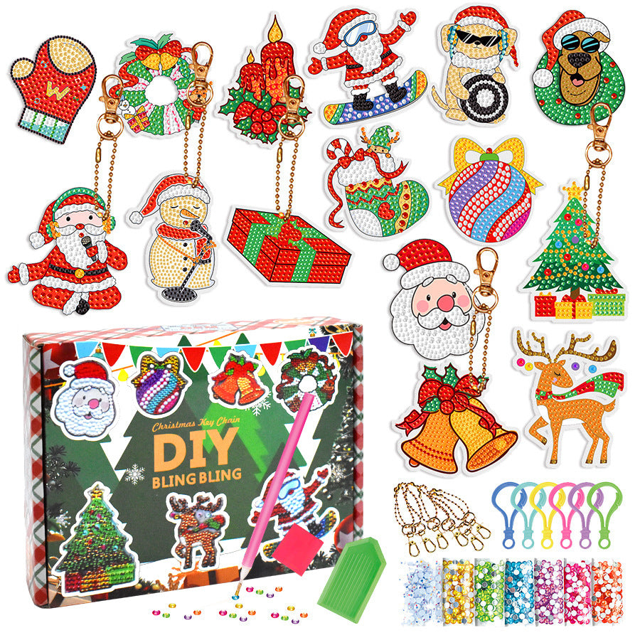 Christmas Keychain & Ornament Diamond Painting Kits
