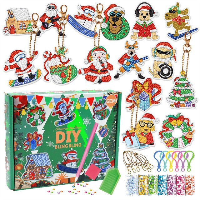 Christmas Keychain & Ornament Diamond Painting Kits