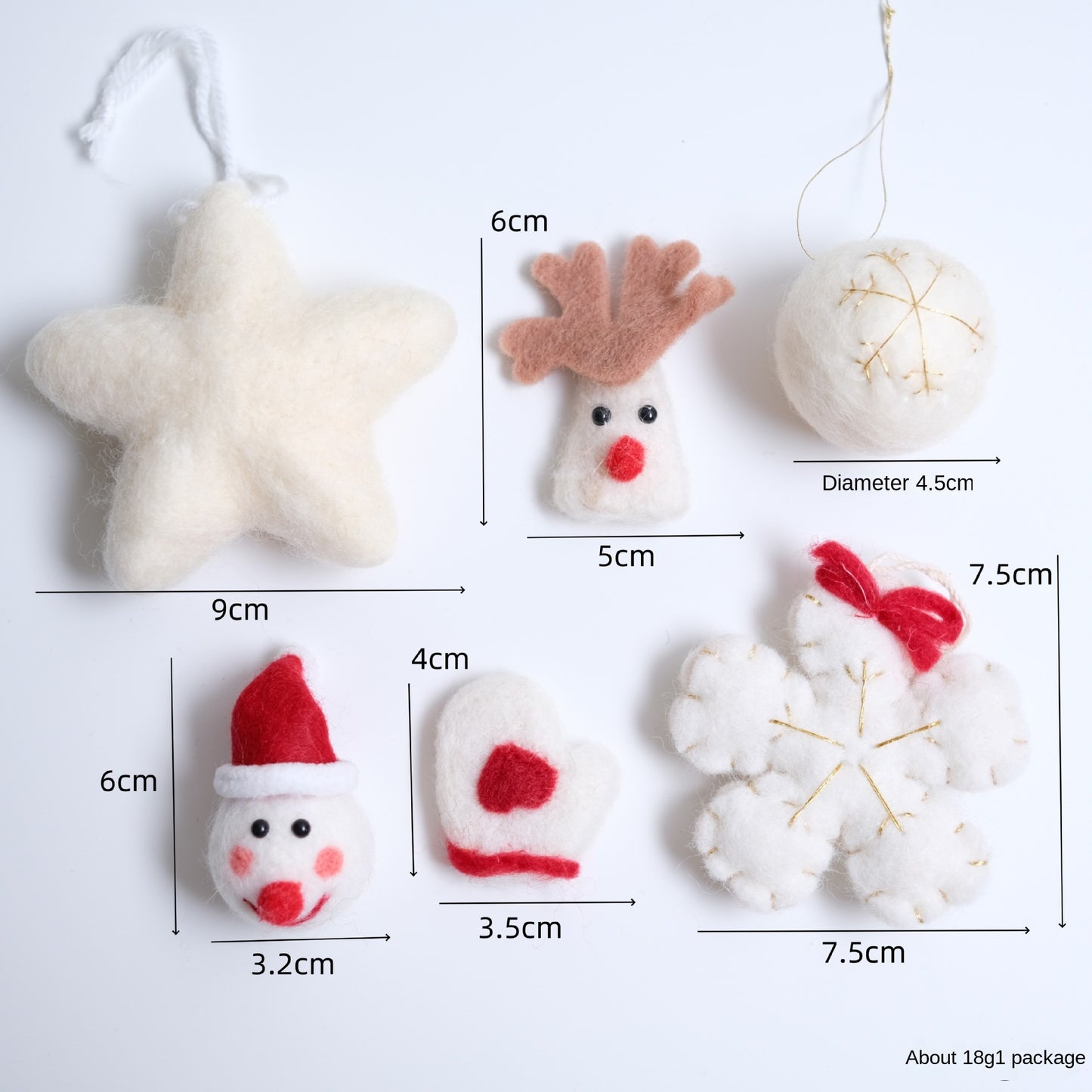 Christmas DIY Felt Craft Kit Tree Decorative Doll Accessories Atmosphere Decoration Set