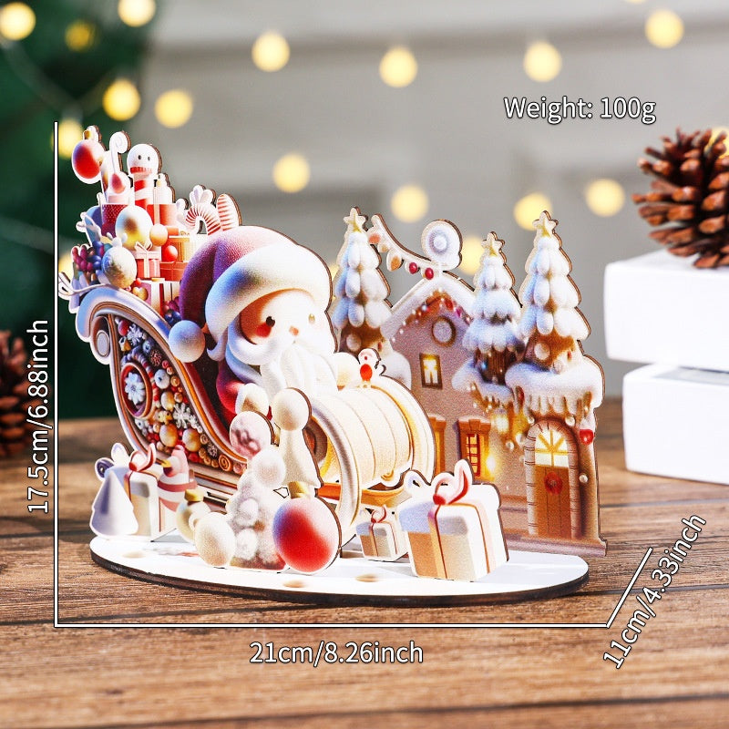 Christmas Wooden 3D Puzzle Ornament