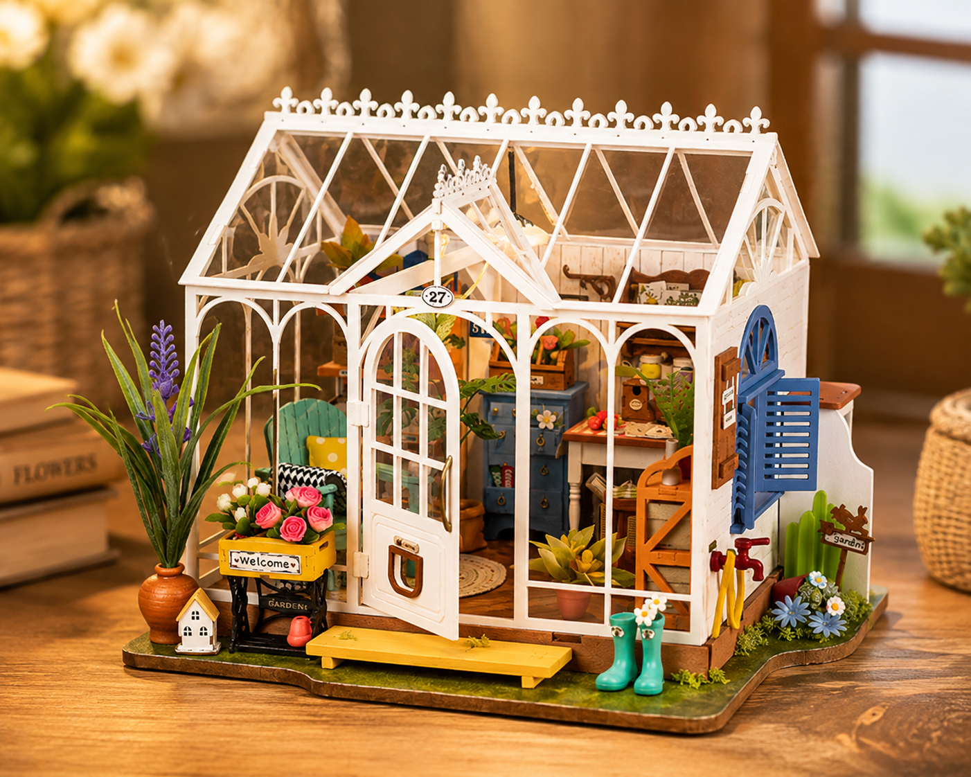 DIY Greenhouse Book Nook – Dream Rain Flower House