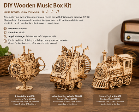 DIY Wooden Music Box Kit