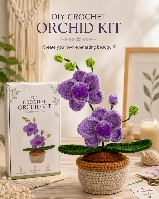 DIY Crochet Plant Kit – Handmade Potted Plant Series