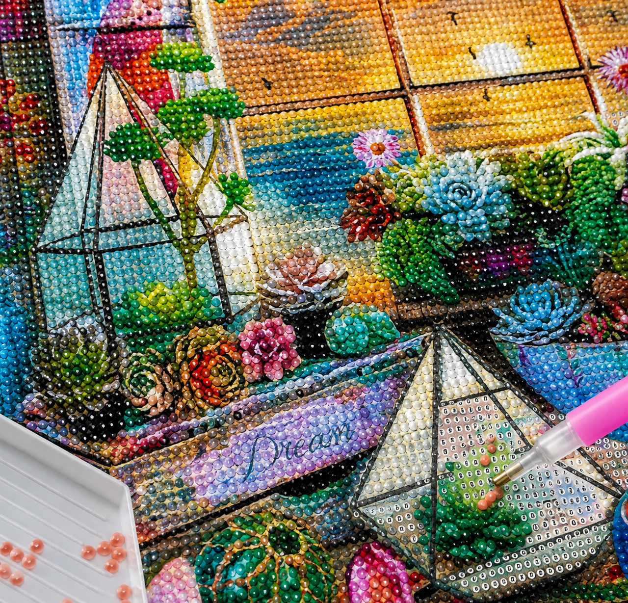 5D Diamond Painting DIY Kit – Colorful Garden Scene
