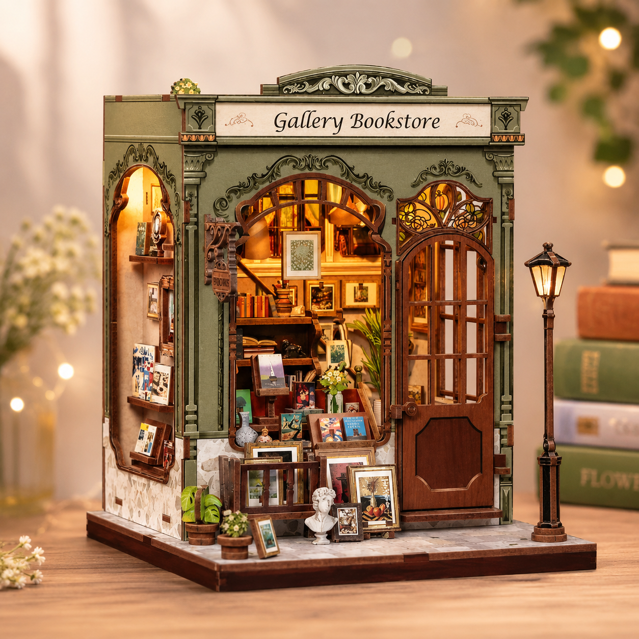 DIY Book Nook Kit – Miniature Bookstore