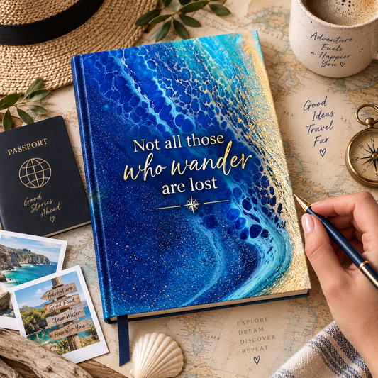 Not All Those Who Wander Are Lost – Travel Planner & Journal