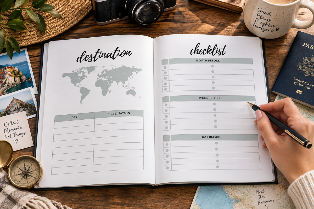Not All Those Who Wander Are Lost – Travel Planner & Journal