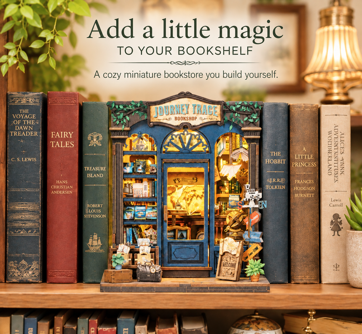 DIY Miniature Bookstore Book Nook Kit