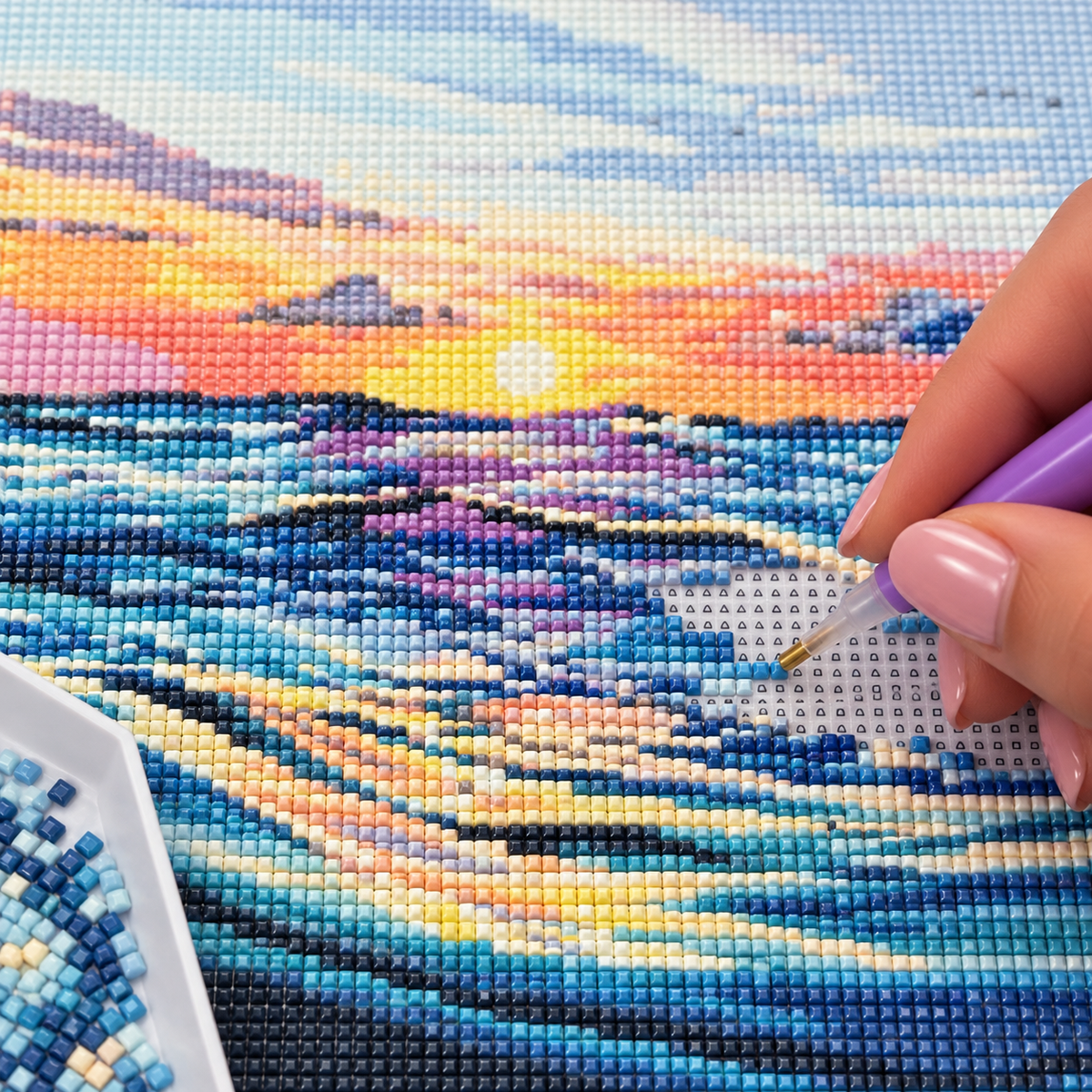 Calm Waters - 40x40cm Ocean Diamond Painting Kit