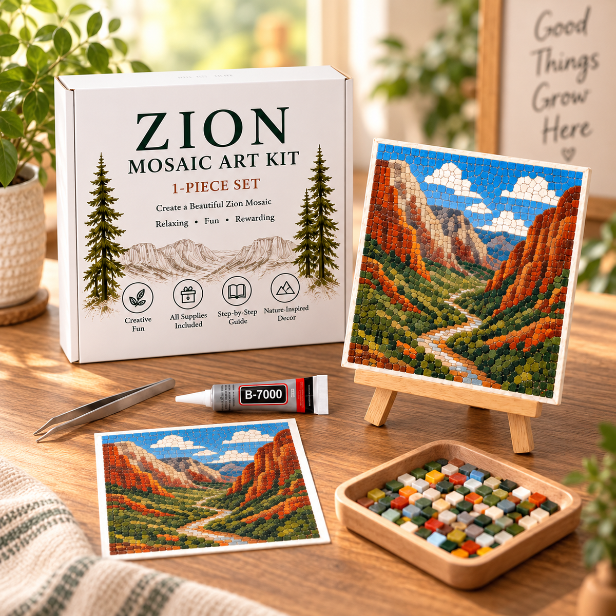 National Parks Mosaic Art Kit Collection – DIY Nature-Inspired Craft