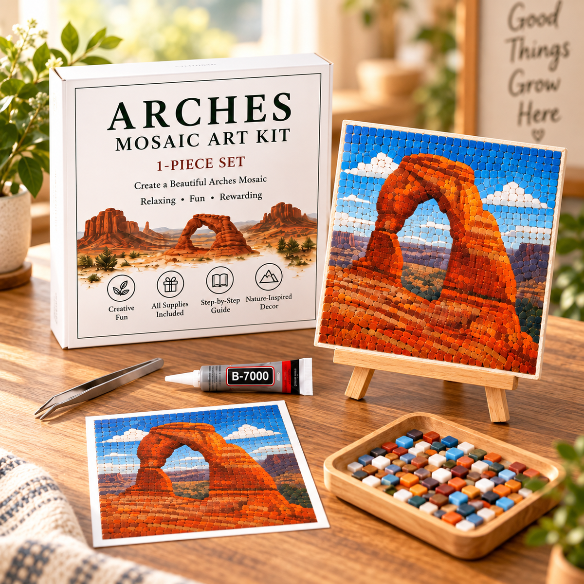 National Parks Mosaic Art Kit Collection – DIY Nature-Inspired Craft