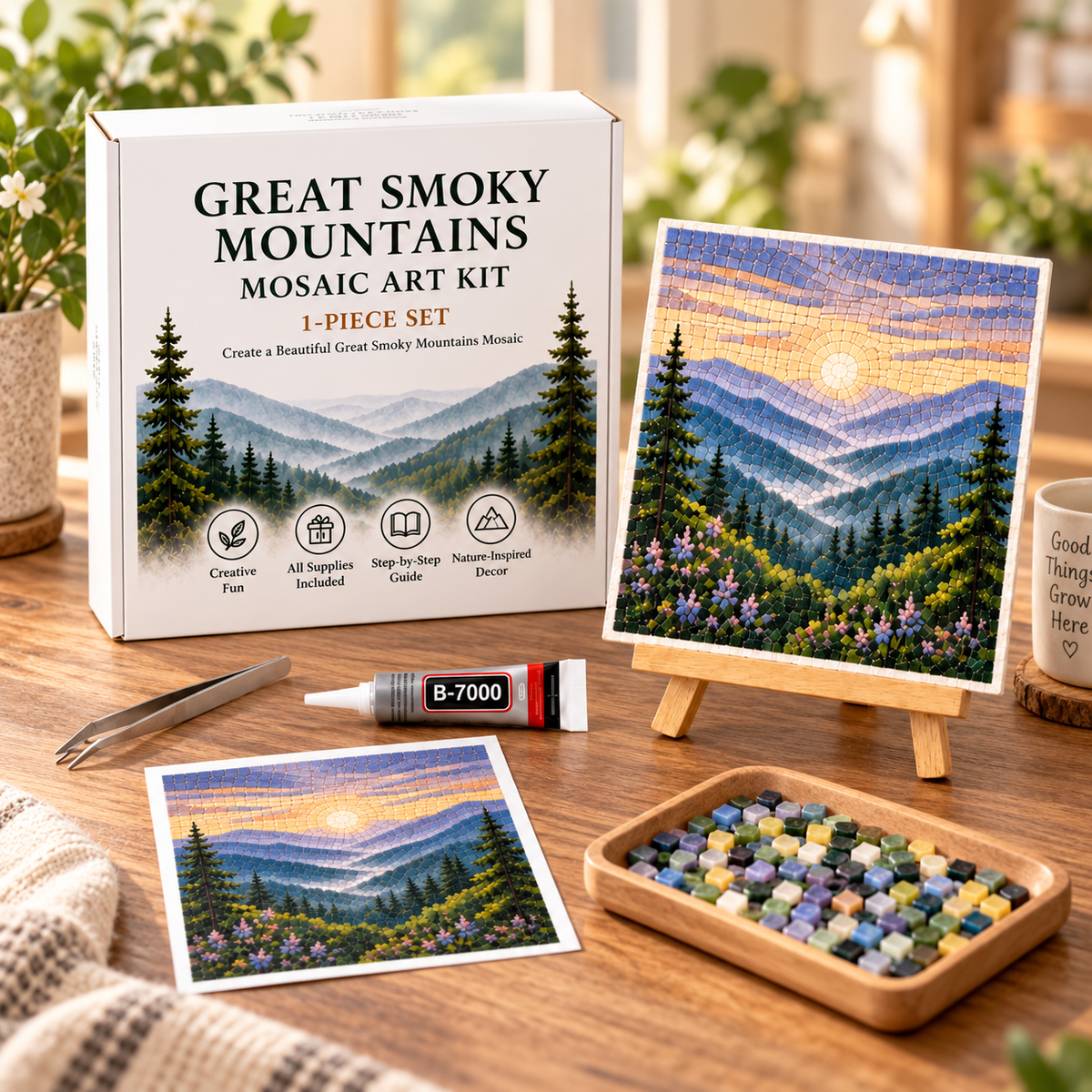 National Parks Mosaic Art Kit Collection – DIY Nature-Inspired Craft