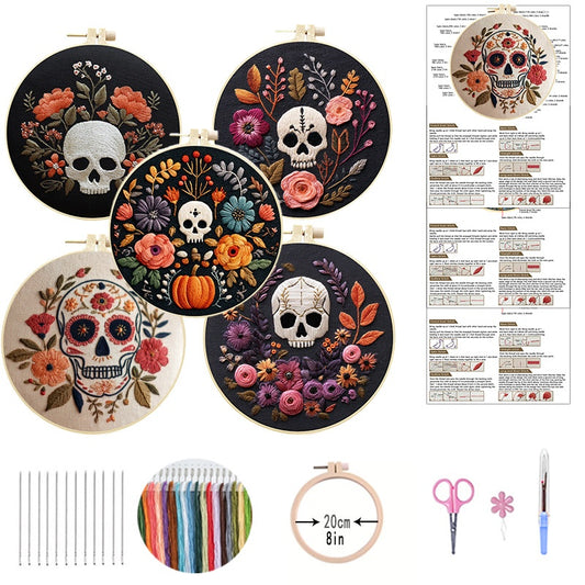 Cross-border Halloween Hanging Ornament Hand Embroidery DIY Kit Beginner Friendly Simple DIY with English Instructions Easter