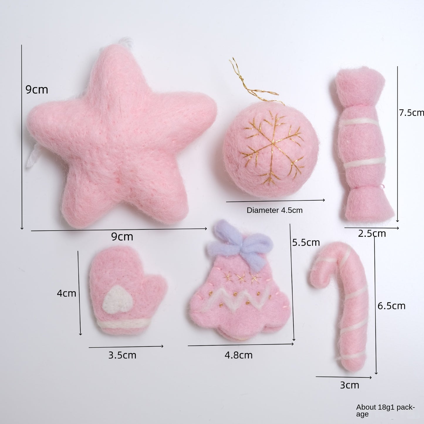 Christmas DIY Felt Craft Kit Tree Decorative Doll Accessories Atmosphere Decoration Set