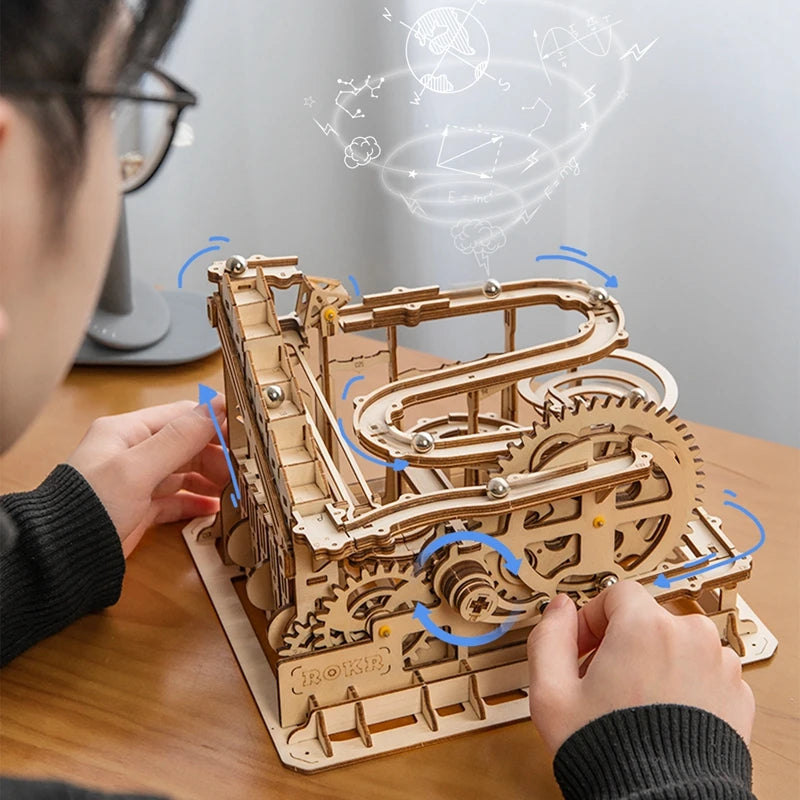 DIY Robotime Rokr Wooden Marble Run