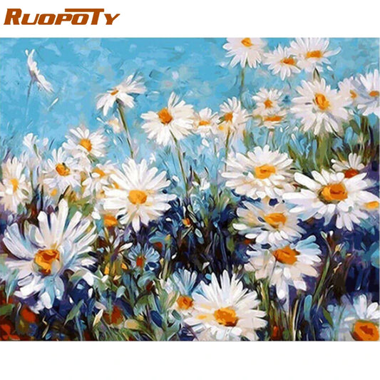 Daisies in the Field - Paint by Numbers