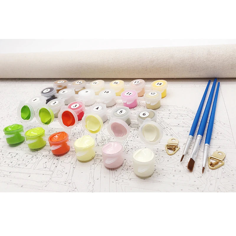 Daisies in the Field – DIY Paint by Number Kit