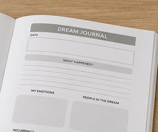 Wellness Dream Journal – Guided 200-Page Journal for Dreams & Reflection