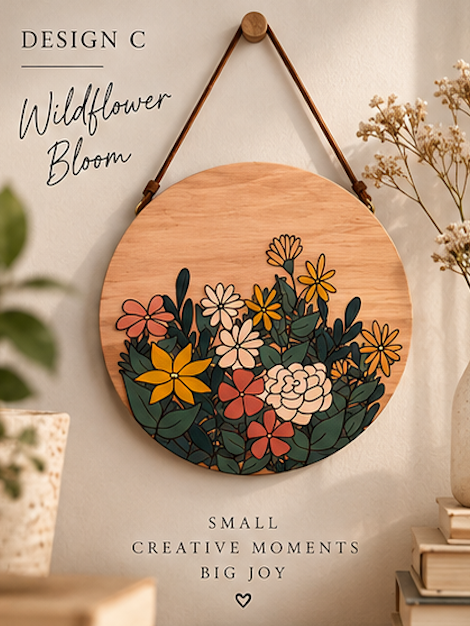 DIY Wooden Hanging Art Painting Kit – Nature & Landscape Designs