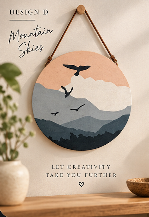 DIY Wooden Hanging Art Painting Kit – Nature & Landscape Designs