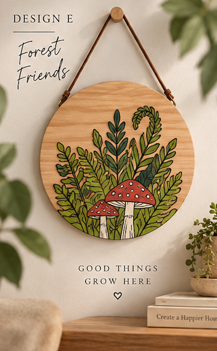 DIY Wooden Hanging Art Painting Kit – Nature & Landscape Designs