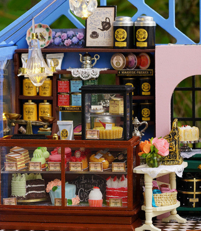 DIY Rose Garden Tea House Book Nook
