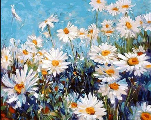 Daisies in the Field – DIY Paint by Number Kit