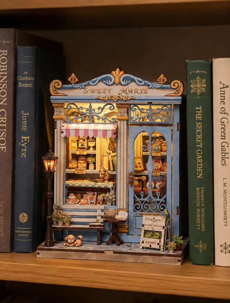 DIY Miniature Book Nook Kit – Sweet Shop